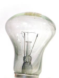 The Burned-out Light Bulb. Lamp. Royalty Free Stock Image The Burned-out Light Bulb. Lamp. Royalty Free Stock Image