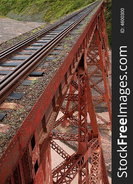 Famous train to the clouds railway bridge in Salta, northen Argentina. Famous train to the clouds railway bridge in Salta, northen Argentina