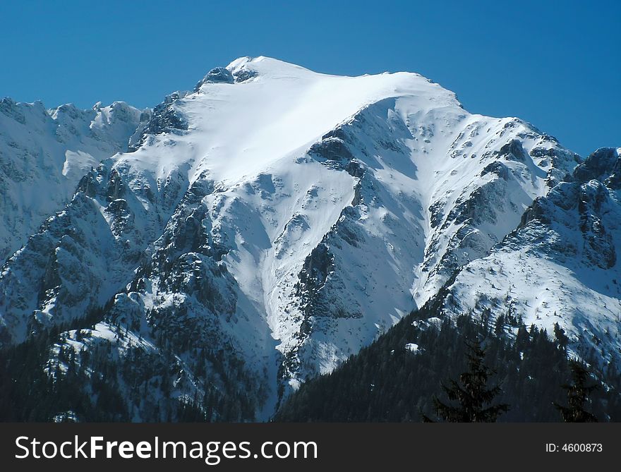 Bucsoiu Peak (2492 m) is one of the highes summits of Bucegi ridge (Southern Carpathians). Bucsoiu Peak (2492 m) is one of the highes summits of Bucegi ridge (Southern Carpathians)