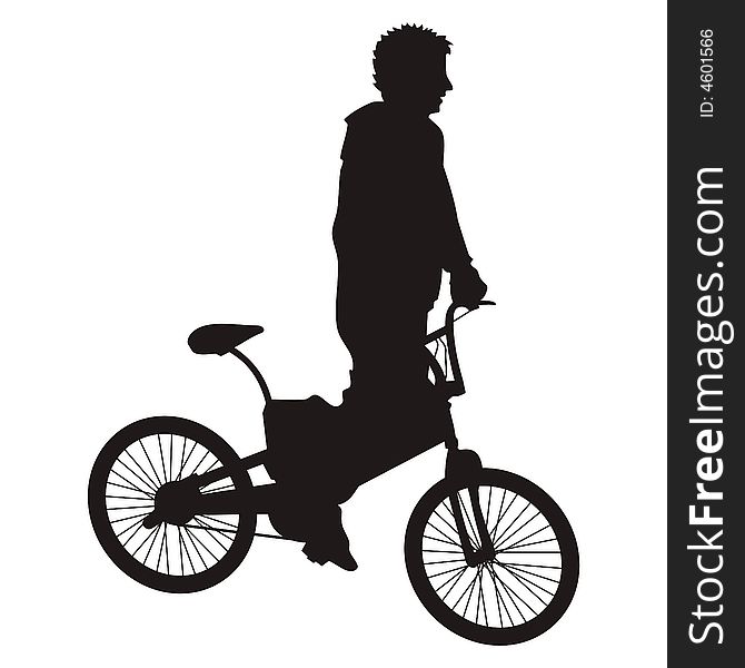 Bicycle Riding Vector
