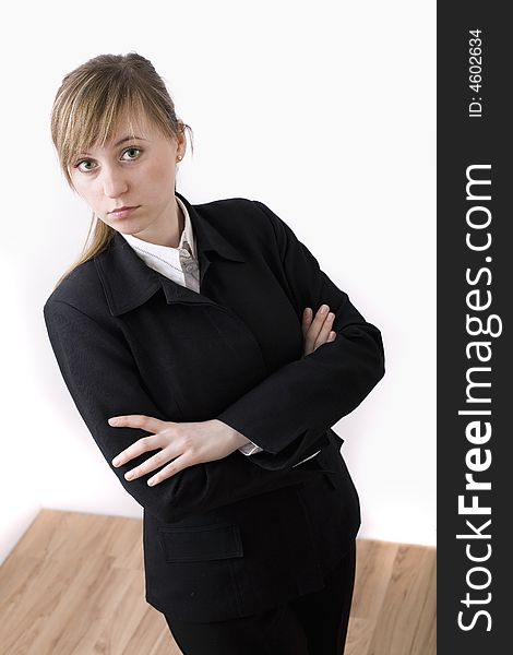 Portrait of young business woman. Portrait of young business woman