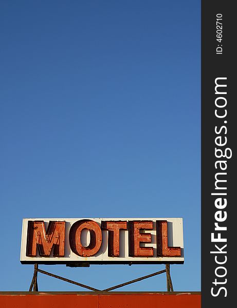 Retro motel sign becons guests