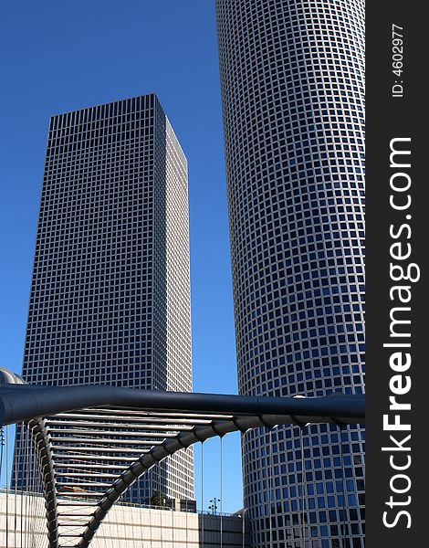 Skyscrapers in the center of Tel Aviv