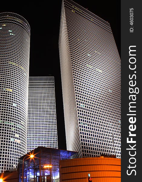 Skyscrapers in the center of Tel Aviv