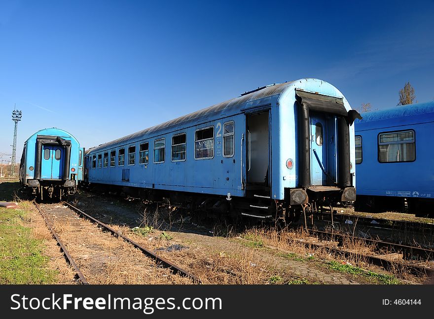 Vintage train cars