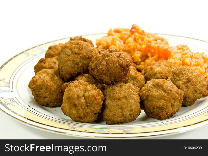 Meat - Balls Of Beef And Pork - With Risotto