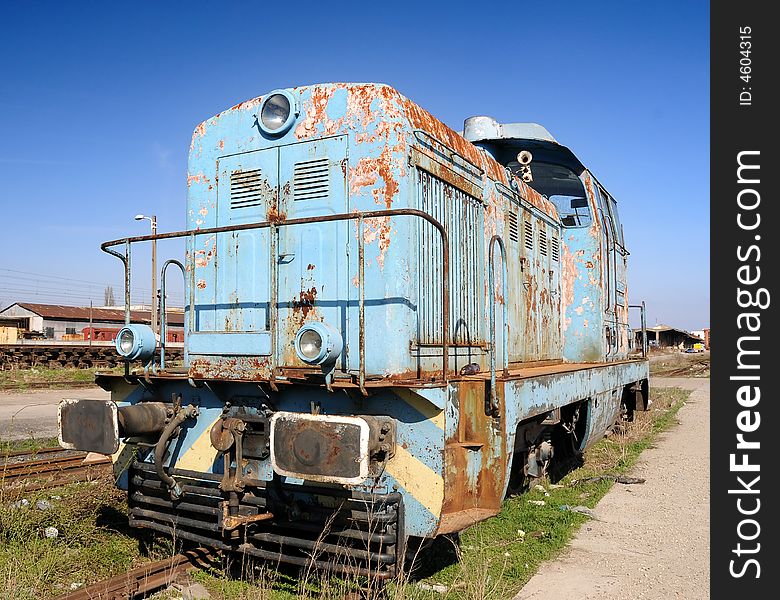 Old diesel locomotive