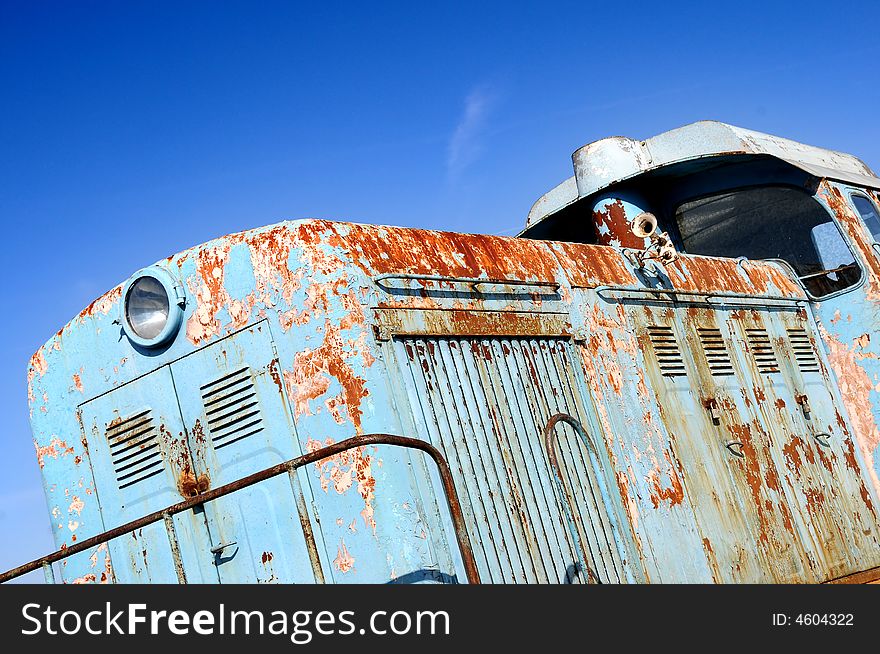 Old diesel locomotive