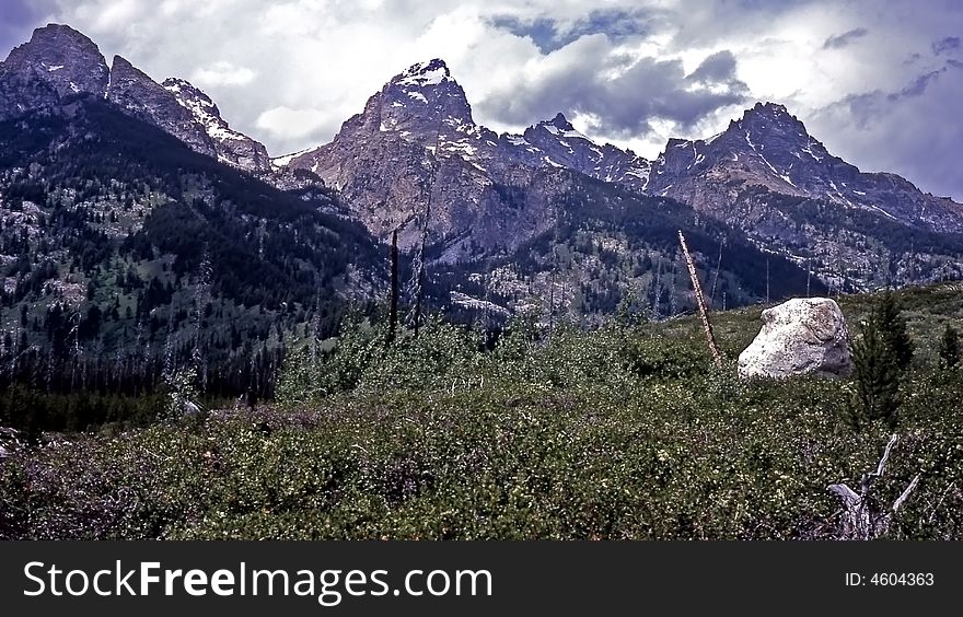 This shot was taken while hiking in the Grand Tetons. This shot was taken while hiking in the Grand Tetons.