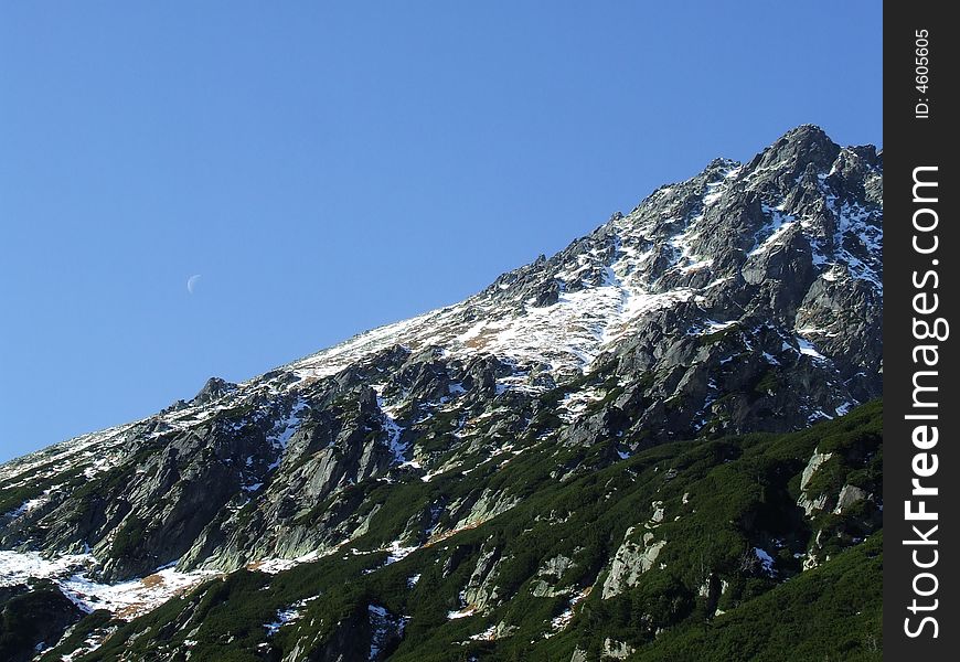 One Moon Day in Tatra mountains. One Moon Day in Tatra mountains