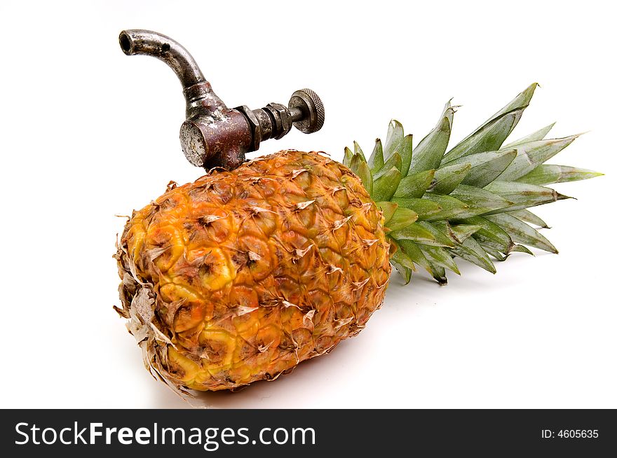 Ananas with tap