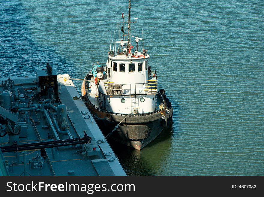 Working Tug Boat in Tampa Bay area of Florida.