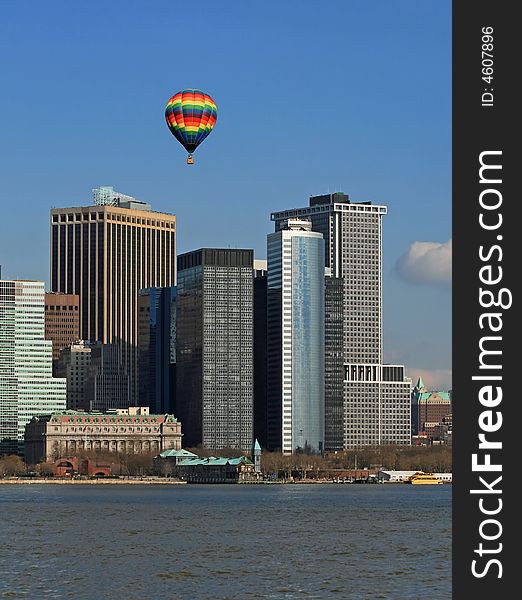 The Lower Manhattan Skyline viewed from Liberty Park New Jersey