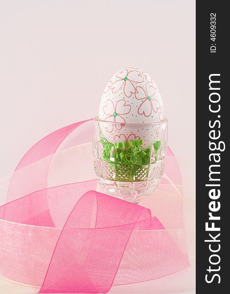 Hand decorated Easter egg I