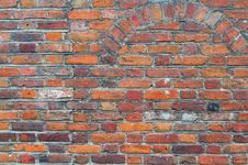 Old Gothic Style Brick Wall Stock Photography Old Gothic Style Brick Wall Stock Photography