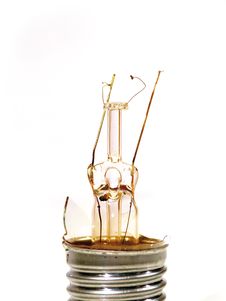 The Burned-out Light Bulb. Lamp. Royalty Free Stock Photos The Burned-out Light Bulb. Lamp. Royalty Free Stock Photos
