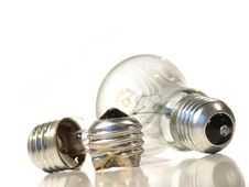 The Burned-out Light Bulb. Lamp. Stock Photos The Burned-out Light Bulb. Lamp. Stock Photos