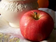Red Apple And Creamer Stock Photos Red Apple And Creamer Stock Photos