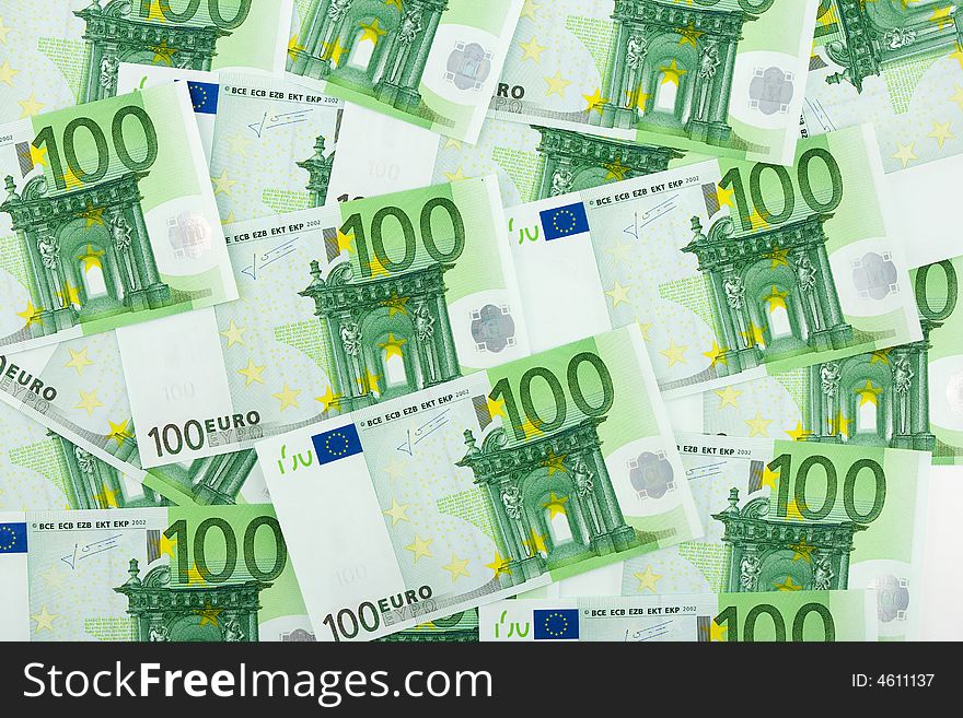 Euro banknotes, abstract business background. Euro banknotes, abstract business background