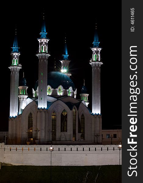 Night Mosque In Kazan