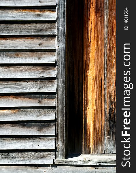 Abstract of old weathered wood siding