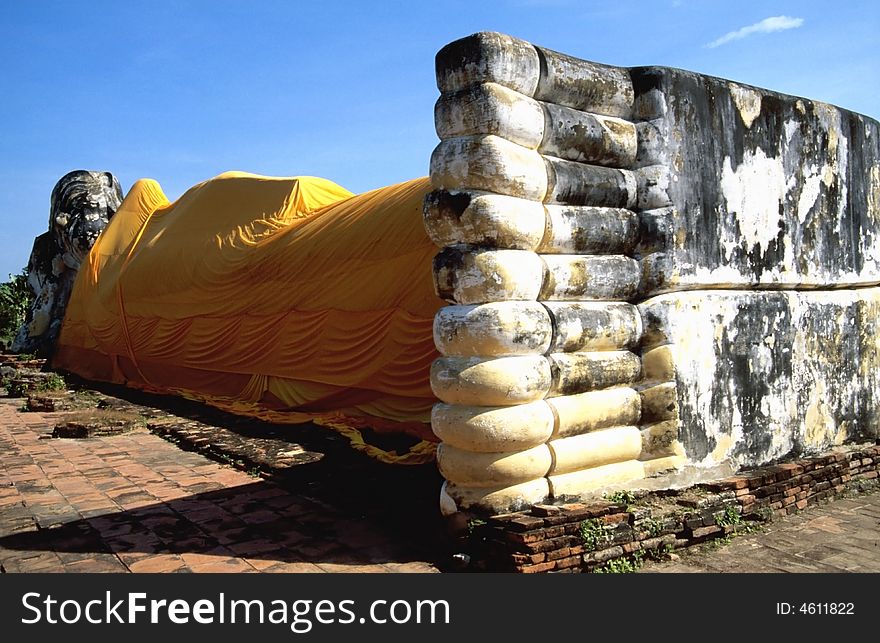 Laying Buddha Figure