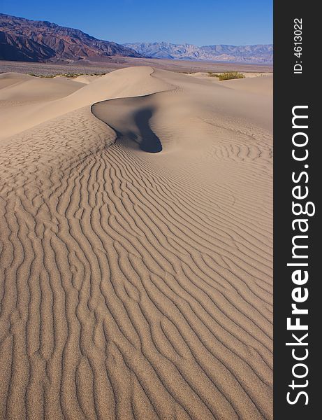 Sand dunes in Death Valley