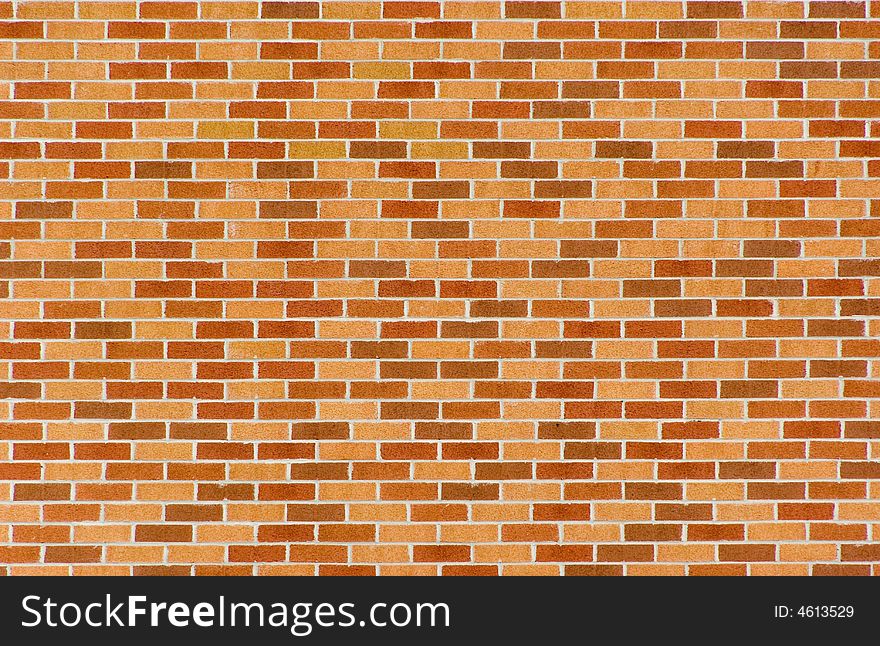 New brown brick wall background