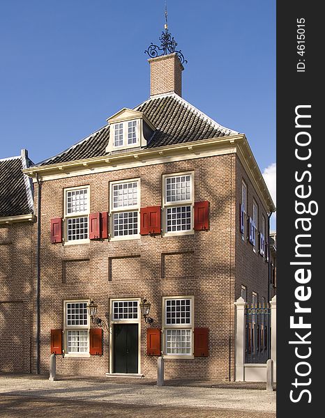 Building at Paleis Het Loo (Royal Palace in Apeldoorn, The Netherlands)