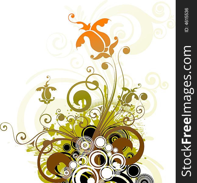 Abstract background. A vector format is added. Suits well for a postcard or background