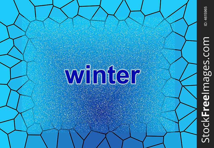 Collage, symbol of winter background