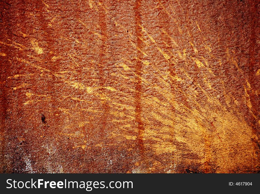 Old aged rusty metallic texture with galvanization scars. Old aged rusty metallic texture with galvanization scars