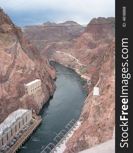 View of Hoover Dam & Colorado river