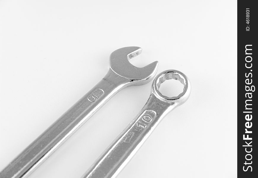 Wrenches isolated on white background