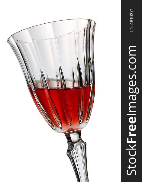 Red wine glass