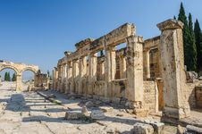 Ruins Of Hierapolis, Now Pamukkale Stock Images