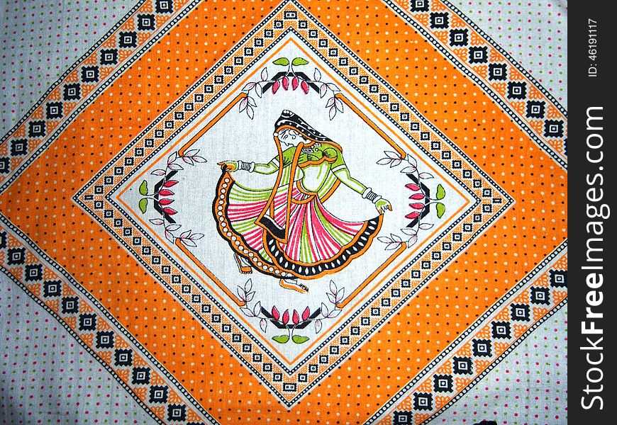 I clicked this photo from my pillow cover design. It shows indian girl dancing in traditional clothes. I clicked this photo from my pillow cover design. It shows indian girl dancing in traditional clothes.