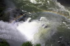 Iguassu (Iguazu; Iguaçu) Falls - Large Waterfalls Royalty Free Stock Images Iguassu (Iguazu; Iguaçu) Falls - Large Waterfalls Royalty Free Stock Images