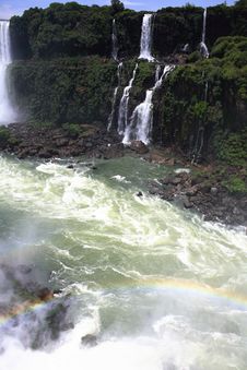 Iguassu (Iguazu; Iguaçu) Falls - Large Waterfalls Royalty Free Stock Photos Iguassu (Iguazu; Iguaçu) Falls - Large Waterfalls Royalty Free Stock Photos