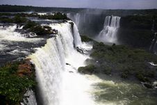 Iguassu (Iguazu; Iguaçu) Falls - Large Waterfalls Royalty Free Stock Photo Iguassu (Iguazu; Iguaçu) Falls - Large Waterfalls Royalty Free Stock Photo