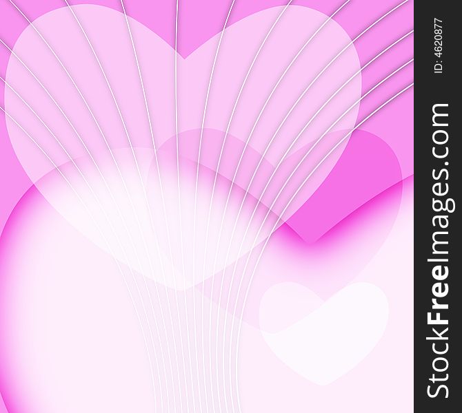 Pink Valentines day background showing togetherness and love