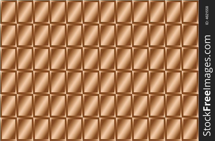 Computer generated illustration of chocolate background