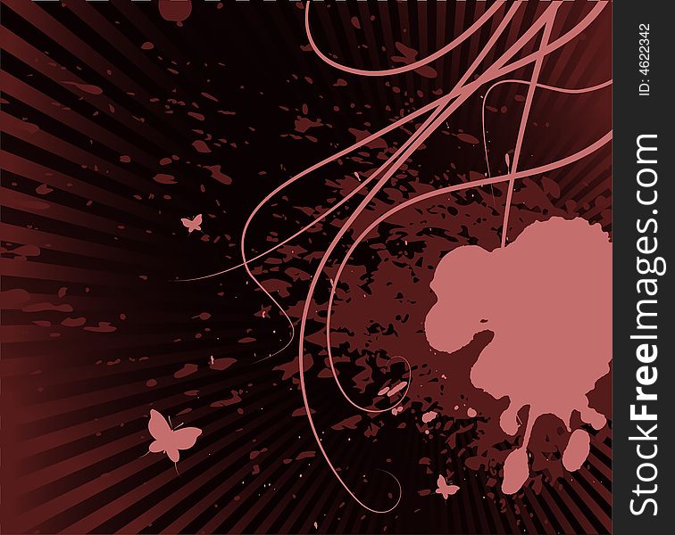 Vector abstract background, with trendy colors and stains. Vector abstract background, with trendy colors and stains.