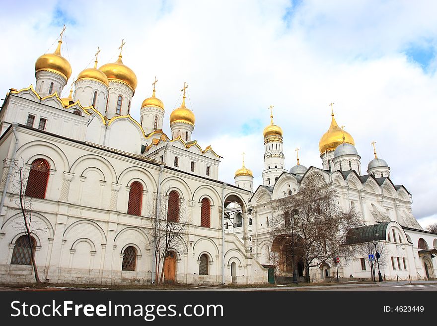 Orthodox church inside Kremlin in Moscow. Orthodox church inside Kremlin in Moscow