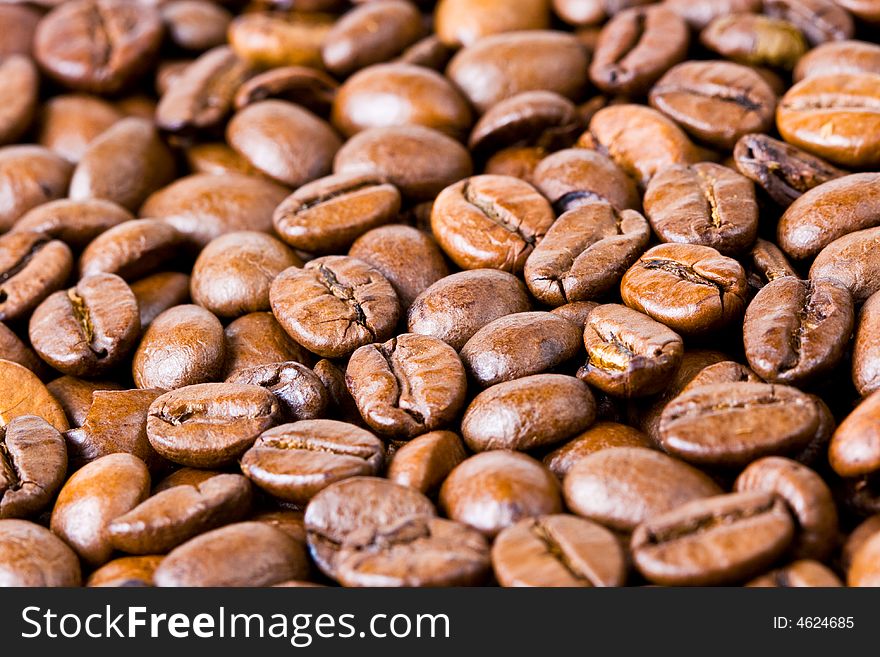 Coffee beans which can be used as a background