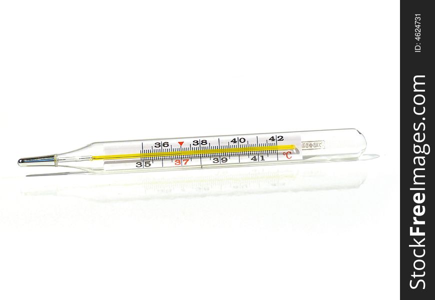 Mercury thermometer.