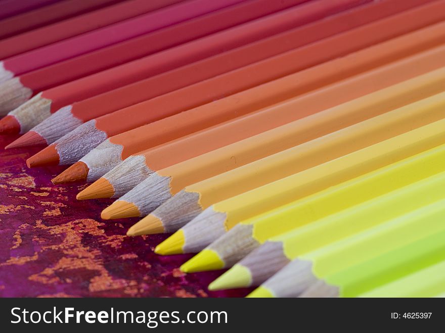 Many Colorful Pencils