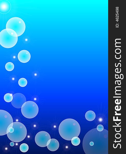 A illustration for abstract bubble background