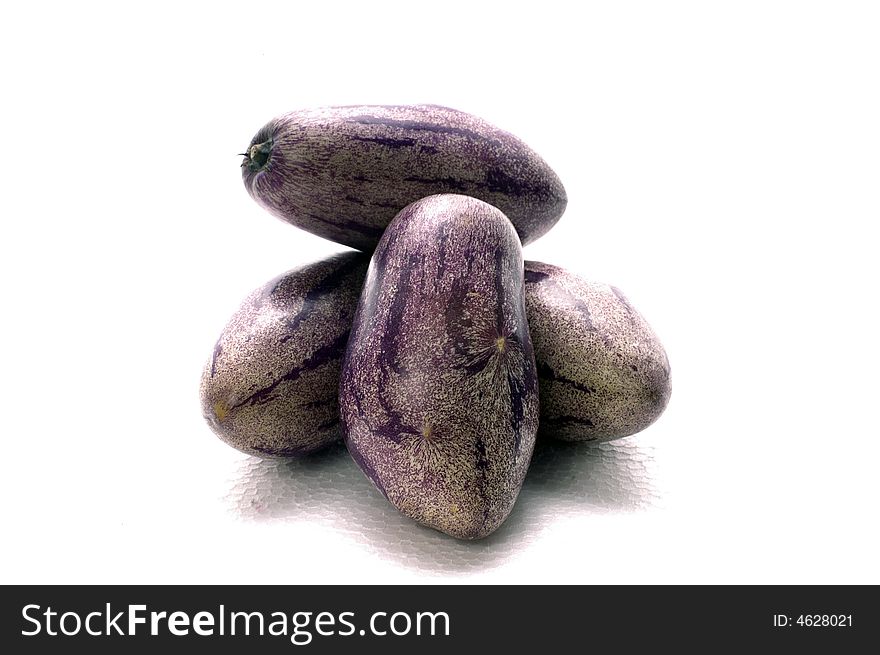 Peppino, the violet fruit like cucumber. Peppino, the violet fruit like cucumber