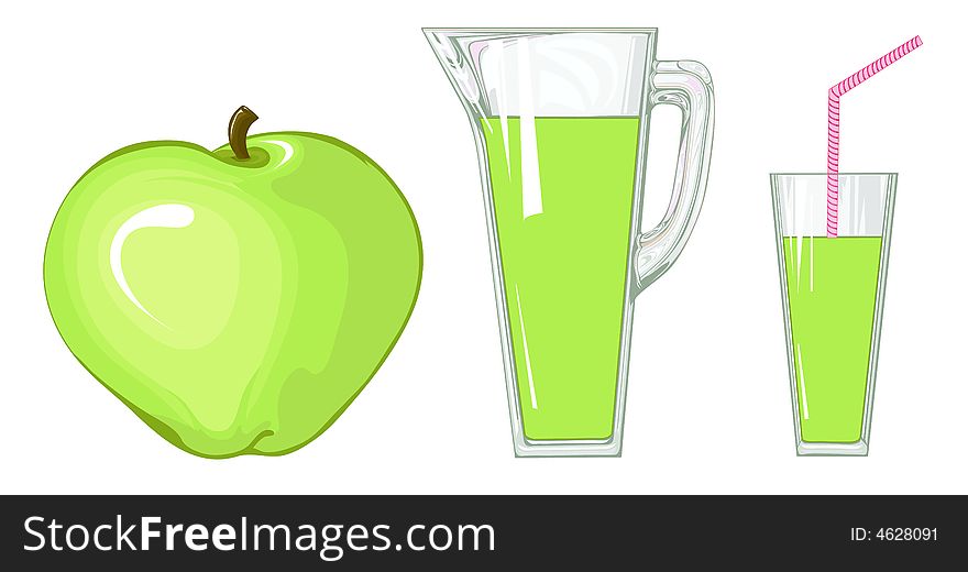 Juicy ripe, appetizing apple. Mature fruit. Apple juice.